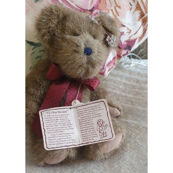 Boyds Bears Sissy B. Bear Sisters are the Beary Best Jointed 8" Plush w/ Tag - Picture 8 of 8